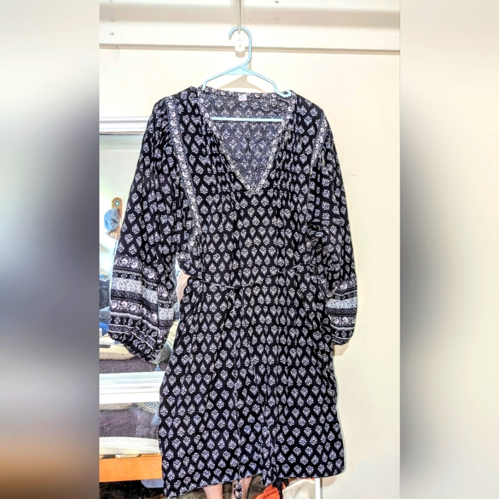 Old Navy Boho Long Sleeve Dress XXL
